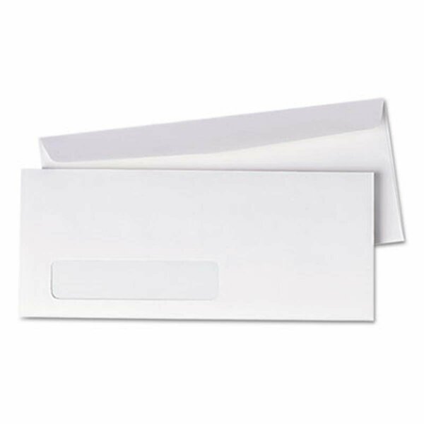 Coolcrafts Window Business Envelope- Side- #10- White- 500/Box, 500PK CO885990